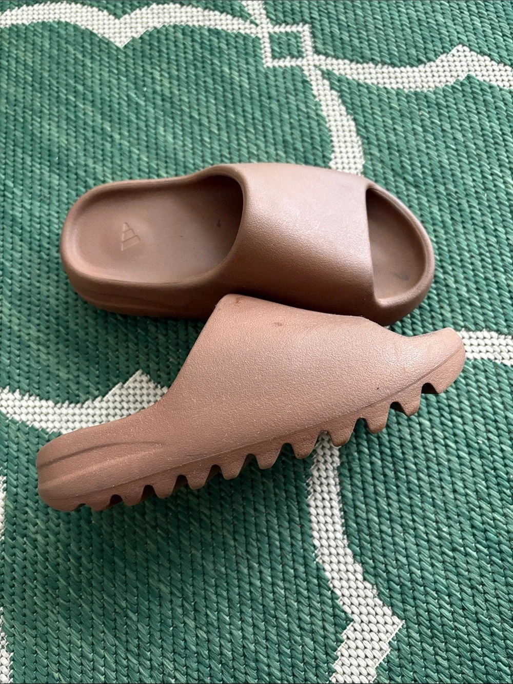 Yeezy Kids Brown Slide Sandals - Lightweight Comfort….Size 5Y